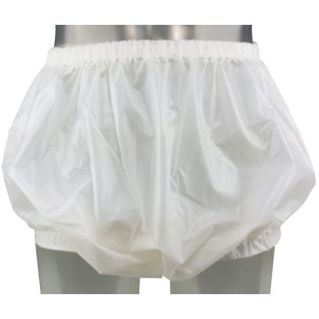 Ruime Plastic Broek met Brede Elastieken